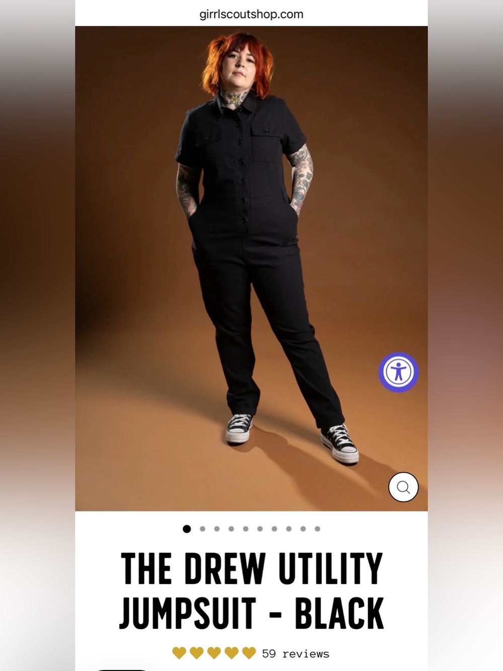 Girrlscout Drew Utility Jumpsuit XL - Picture 3 of 4